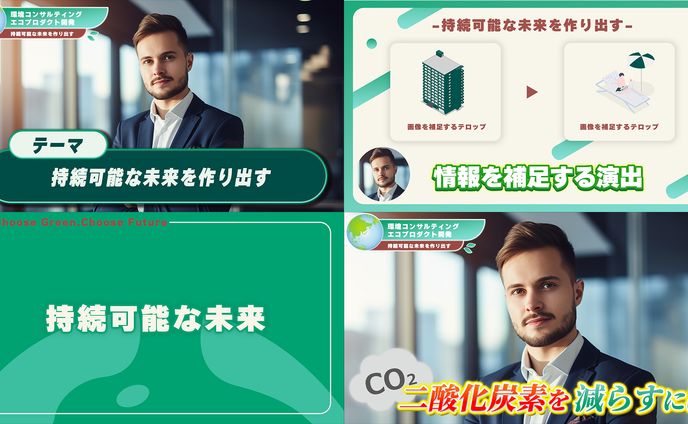 環境系コンサルティング動画デザイン案