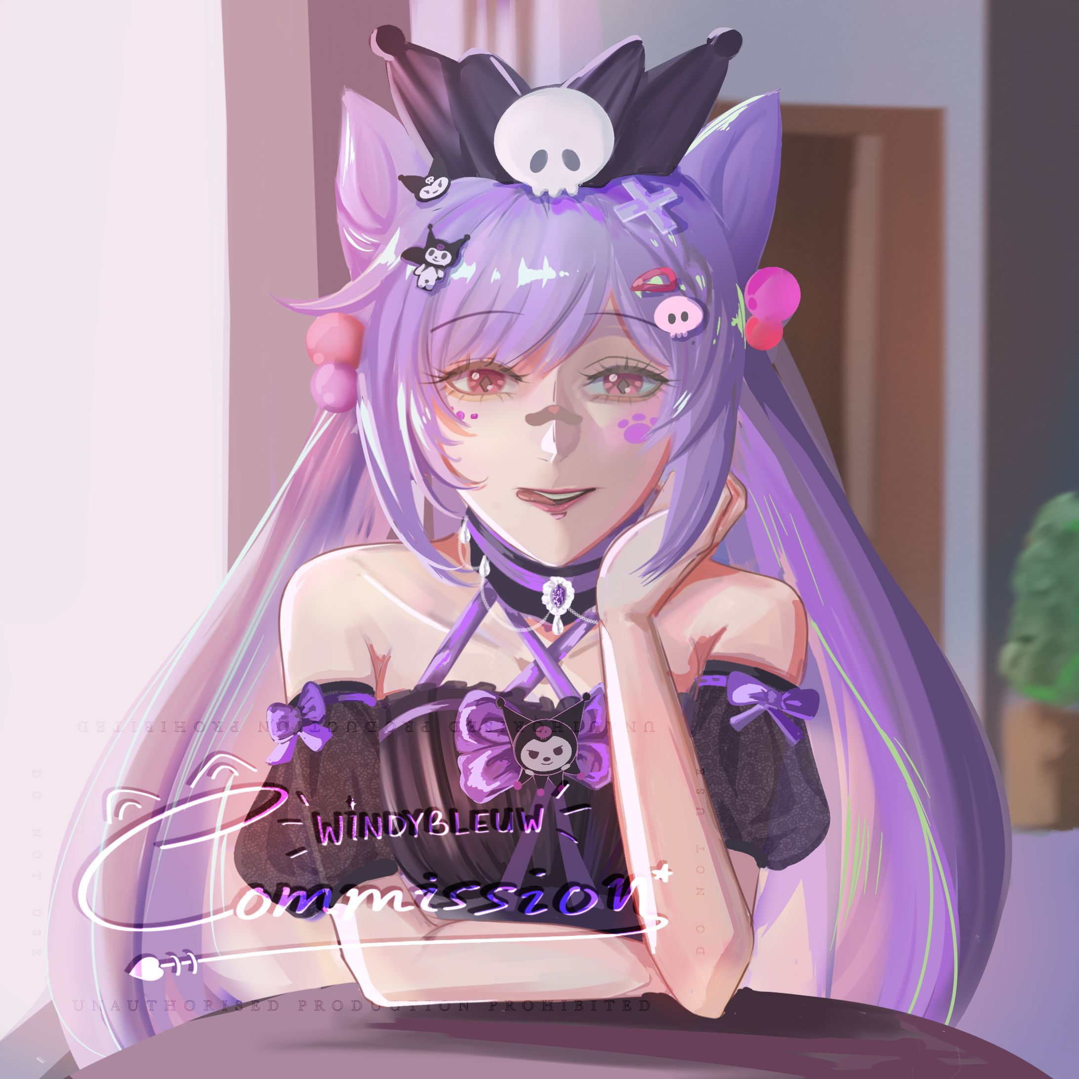 Commission Artwork Genshin Impact’s Keqing-1