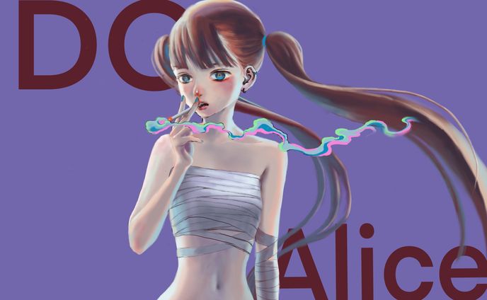 smoking girl