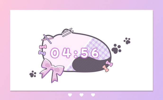 HTML Digital Clock / かぷや