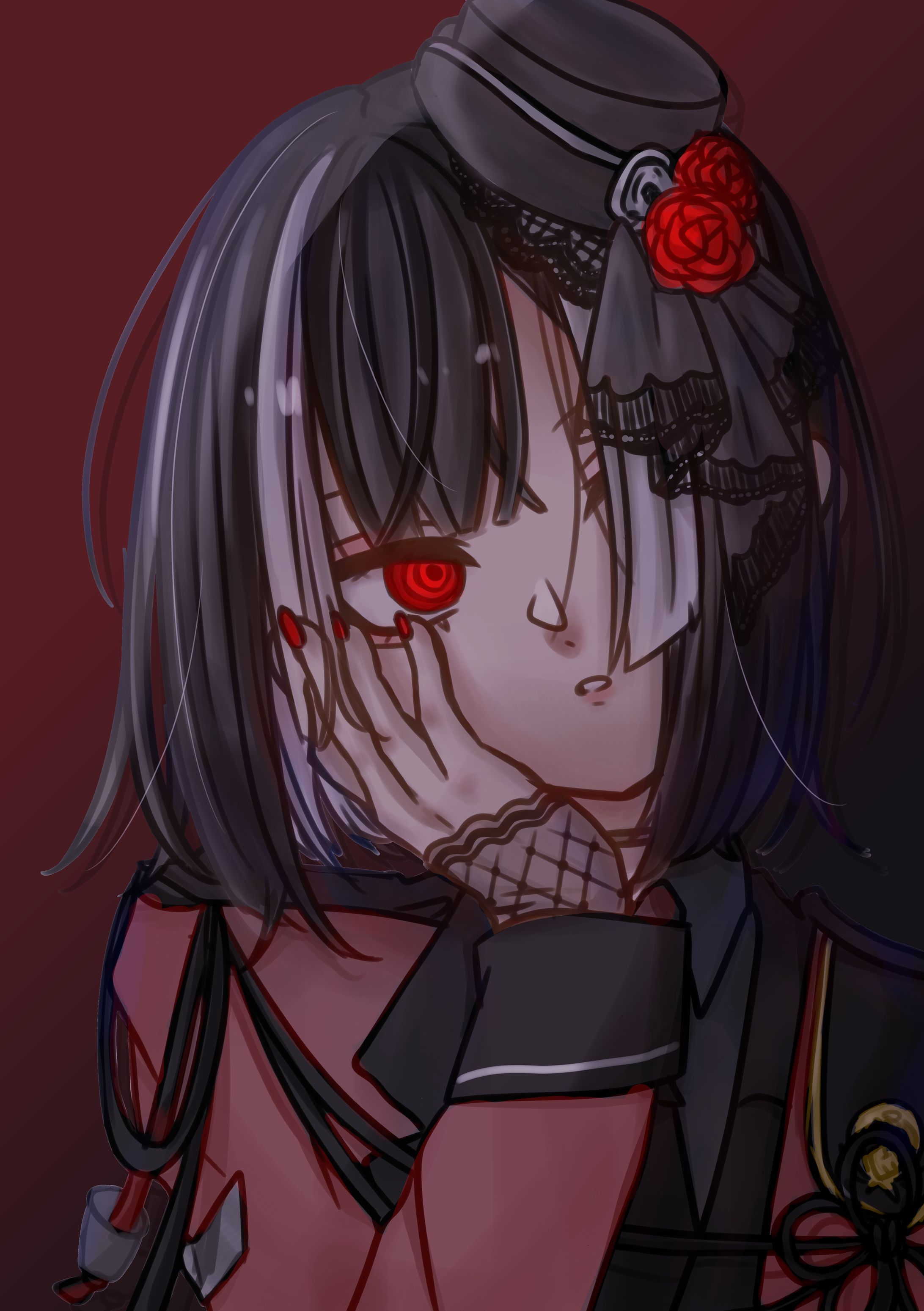 暗い雰囲気のイラスト-1