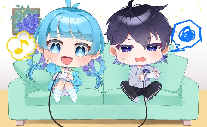 【works】花城流凛&翡翠ゆるは様