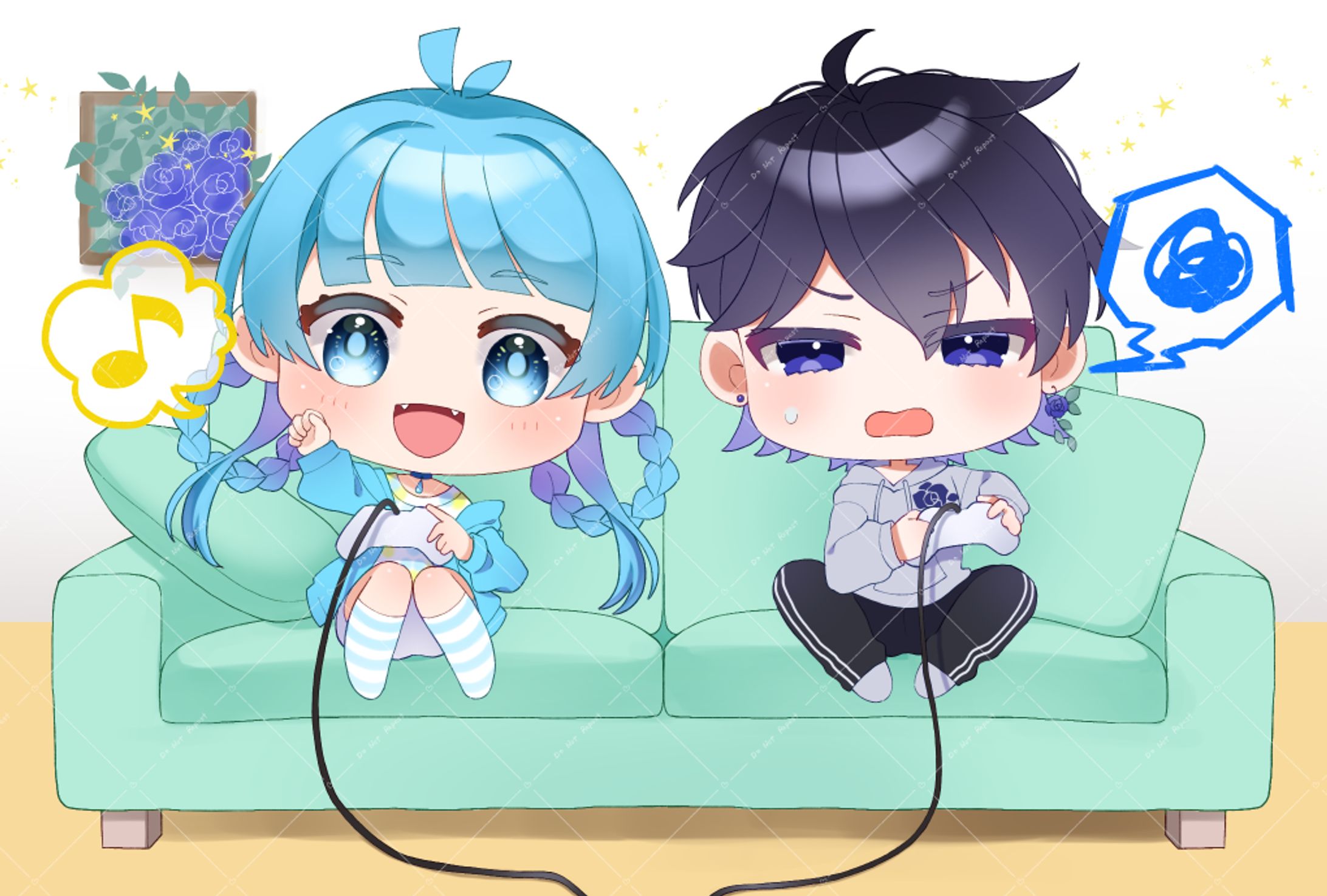 【works】花城流凛&翡翠ゆるは様-1