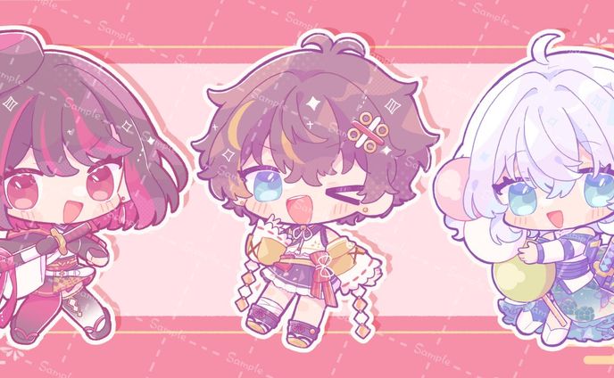 ゆにふぃ！様グッズ用SDイラスト