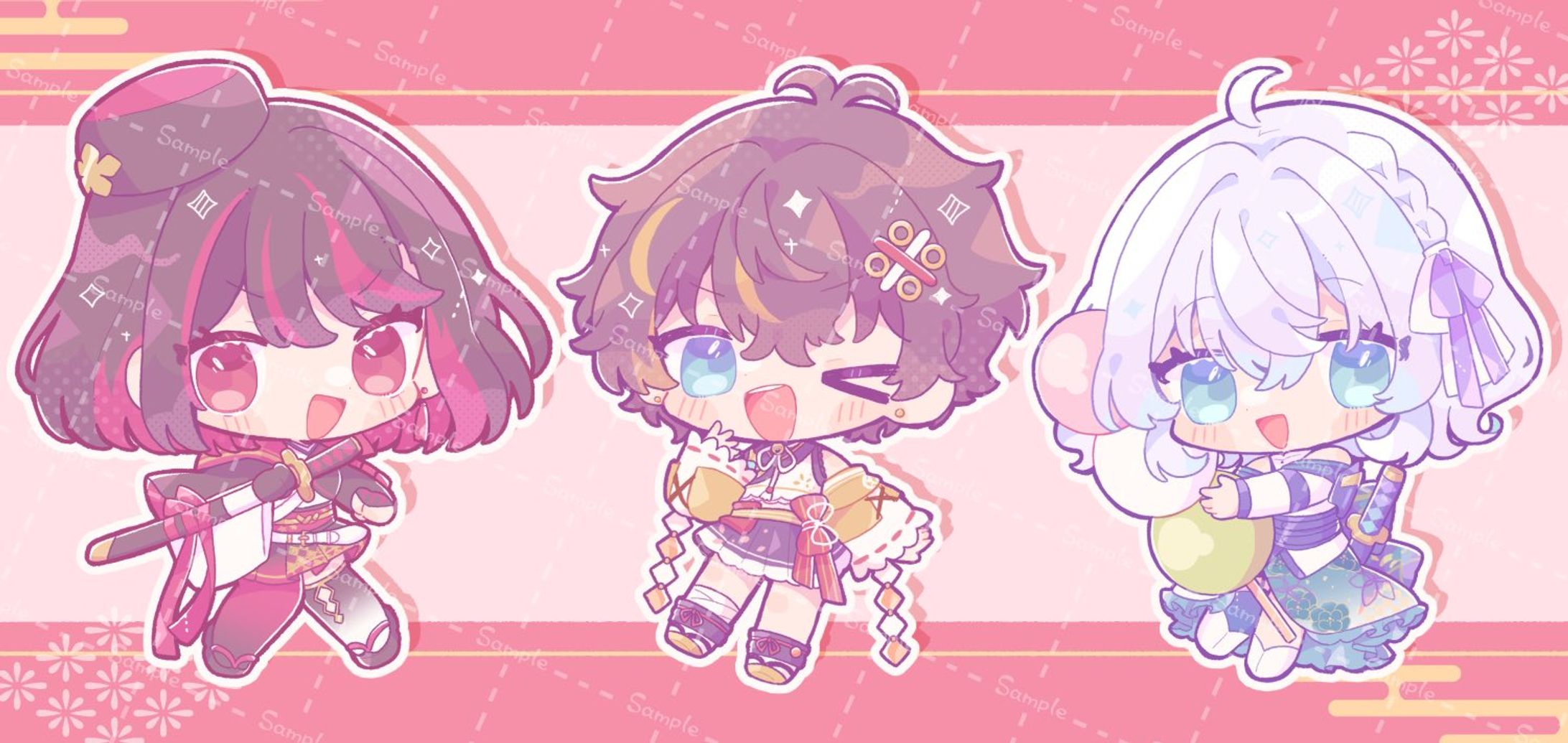 ゆにふぃ！様グッズ用SDイラスト-1