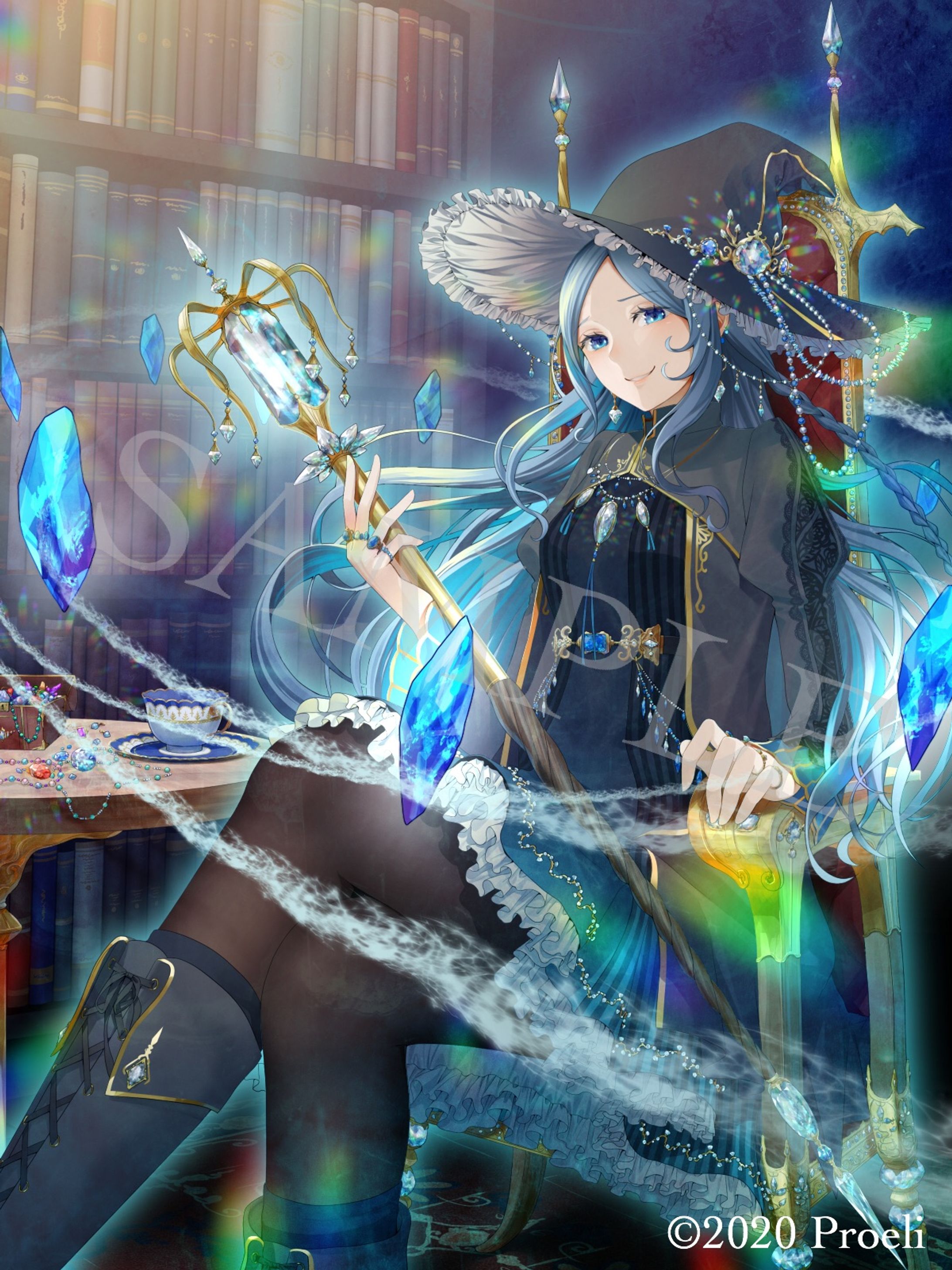アプリゲーム「Mythologia」 宝石の魔女・メリィ担当-1