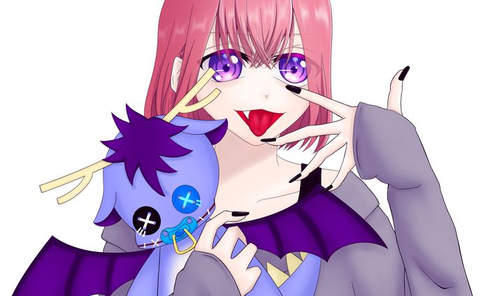 ピンク髪女子【個人制作】