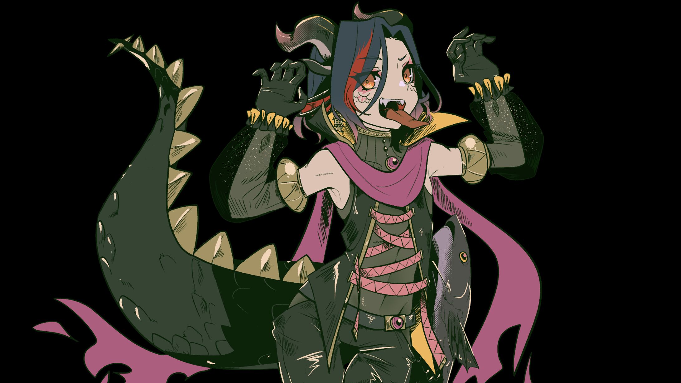 お仕事】サラマンダー＿歌ってみたイラスト