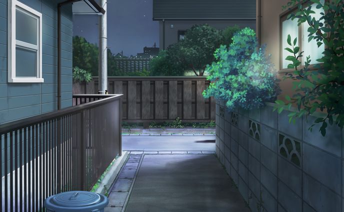 住宅街　夜