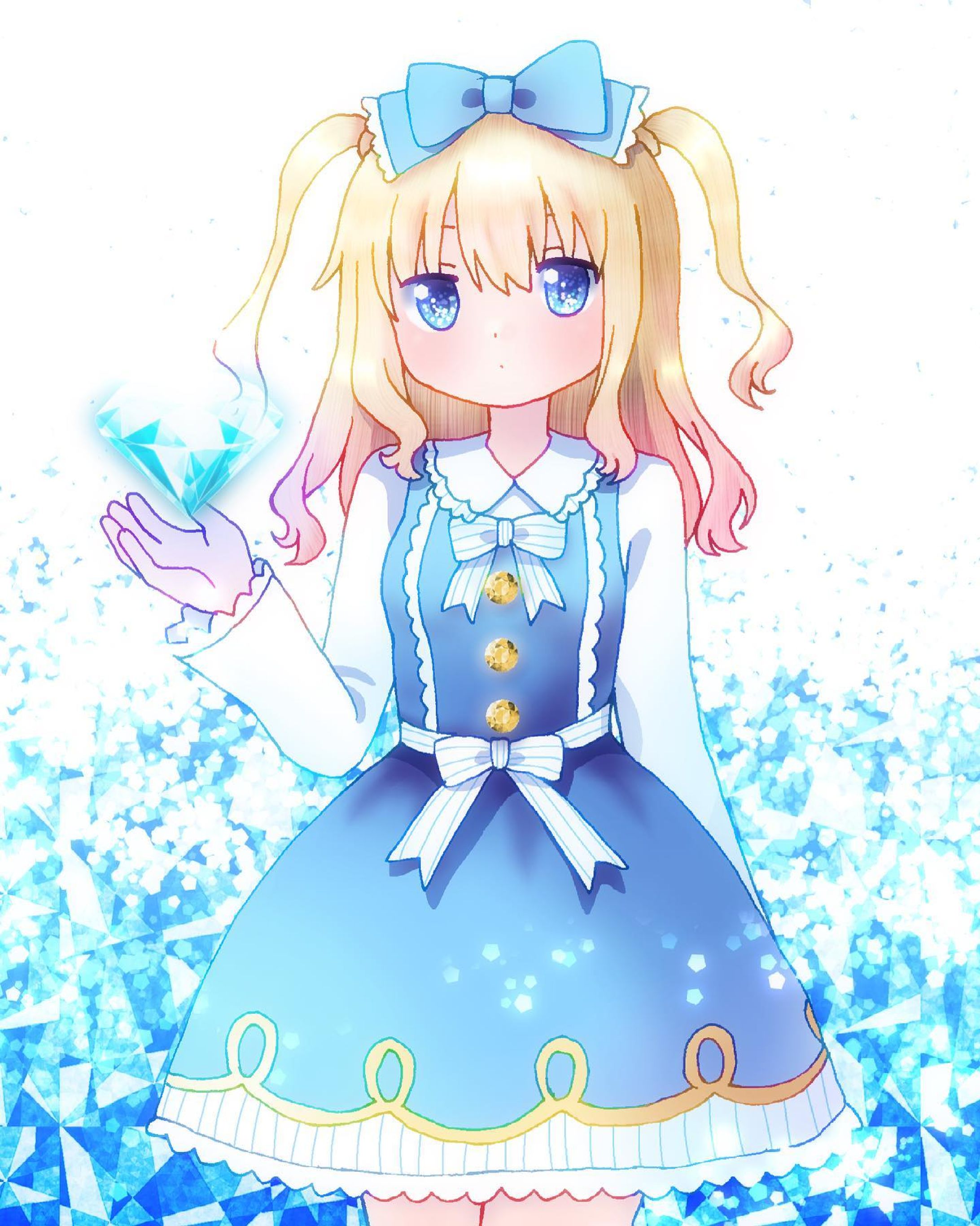 💎　#イラスト　#お絵描き　#illustration #illust #女の子　#女の子イラスト　#デジタル　#デジタルイラスト　#デジタル絵　#オリジナル　#オリジナルイラスト　#オリジナル絵　#宝石　#ダイヤ　#ロリィタ　#ロリィタファッション　#ロリータ　#ロリータファッション　#キラキラ-1