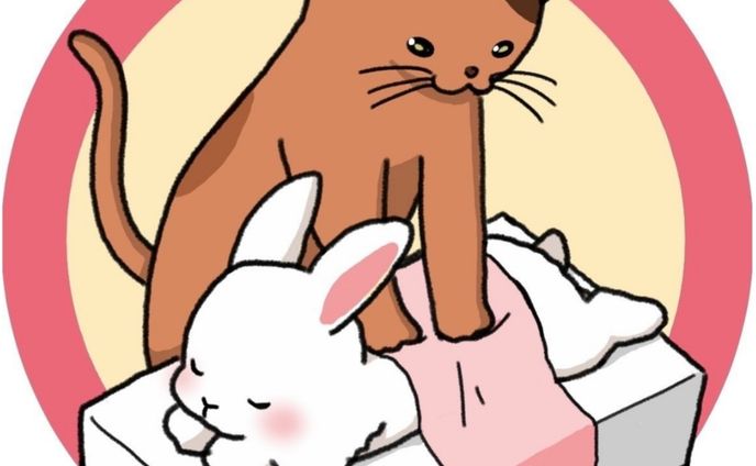 ヘッダーアイコンリング、猫