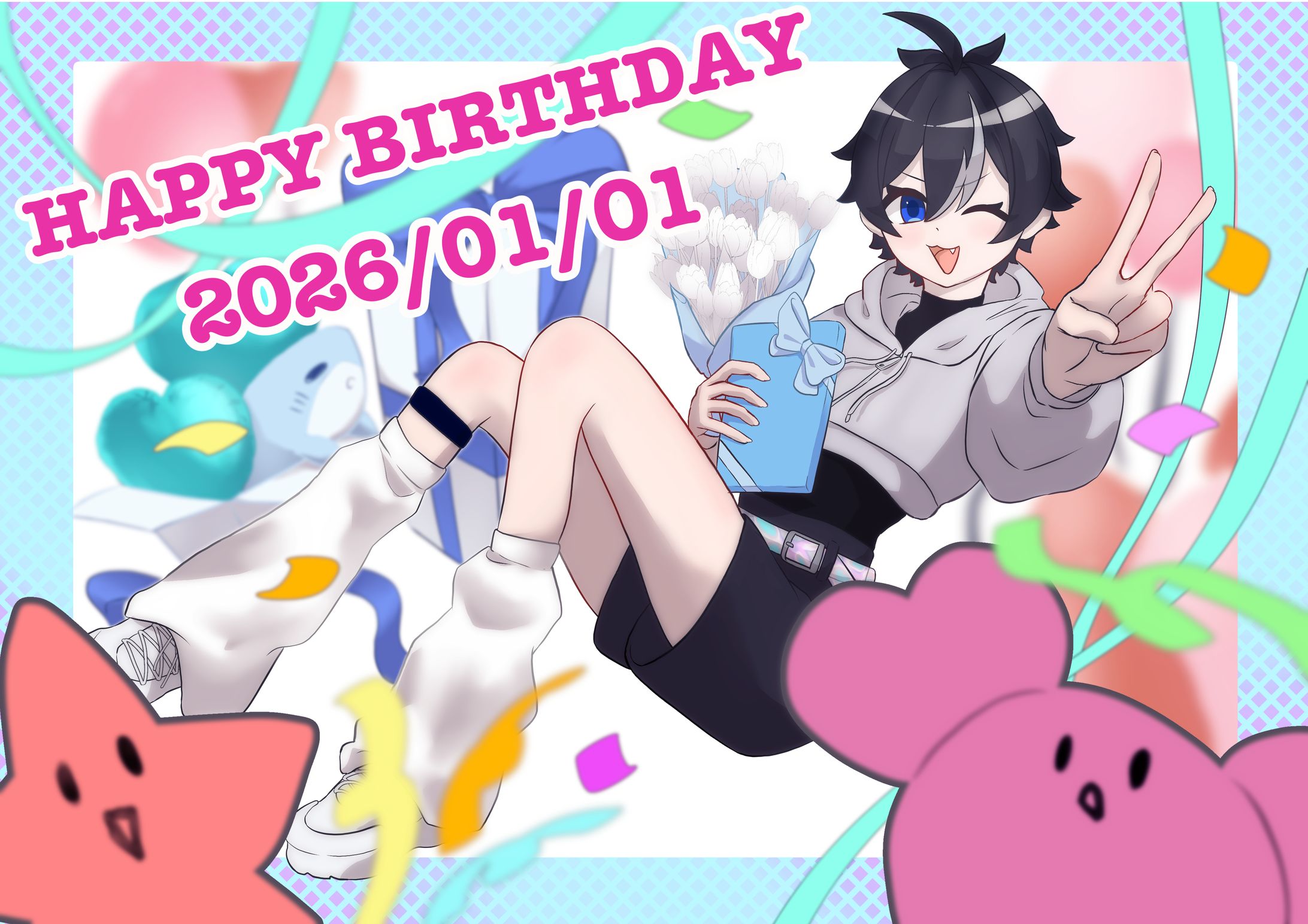 うちの子誕生日イラスト-1