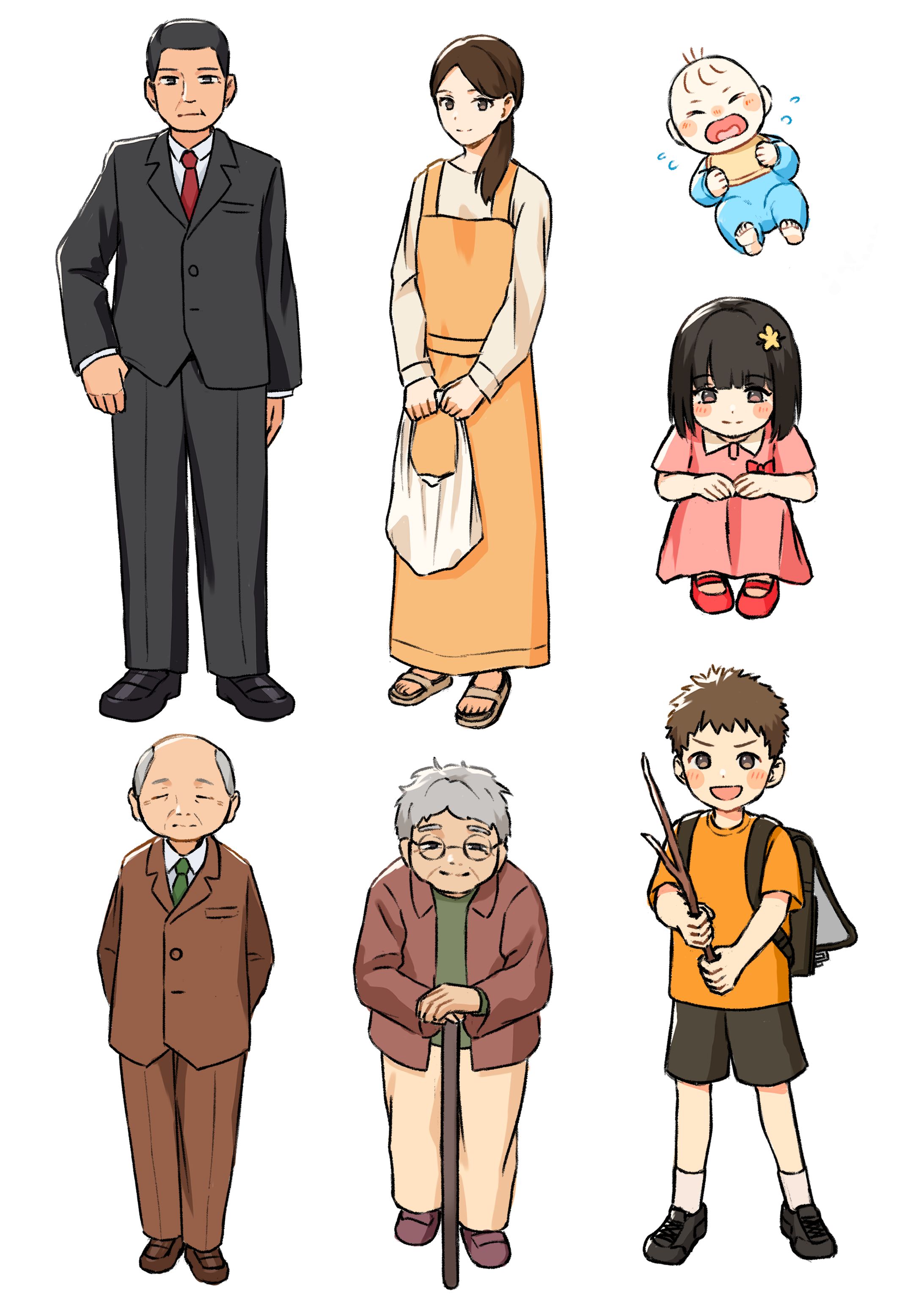 老若男女描き分け-1