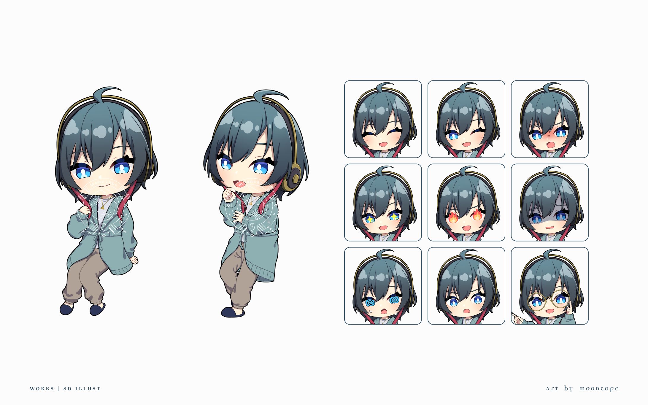 美甘 彩　SDイラスト-1