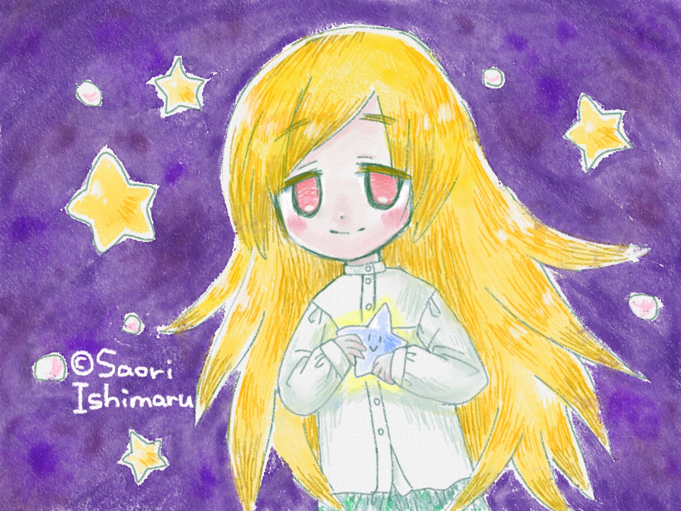水色の星と少女-1