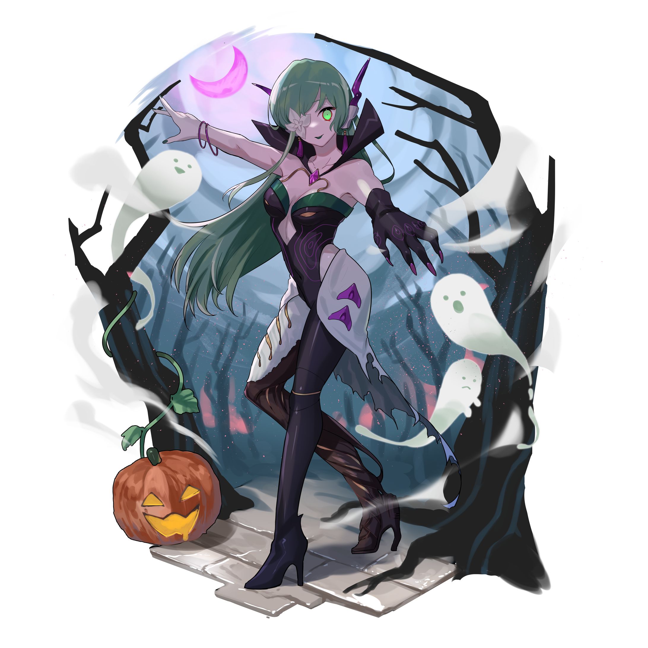 【ご依頼】雪葉ジルさんハロウィンイラスト-1
