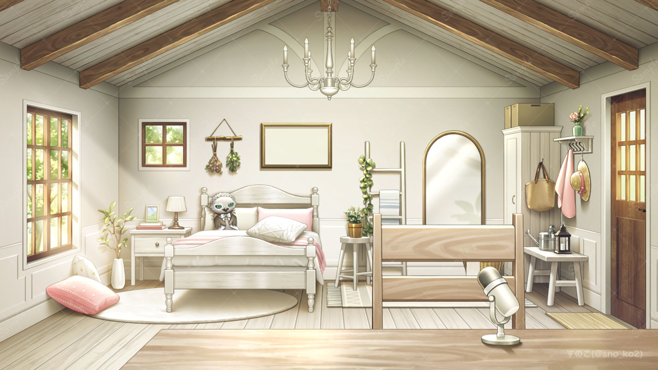 愛花天様｜配信背景-1