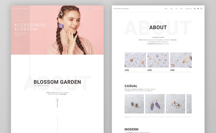 アクセサリーブランド、ACCESSORIESBLOSSOM（アクセサリーズブラッサム）の公式サイト
