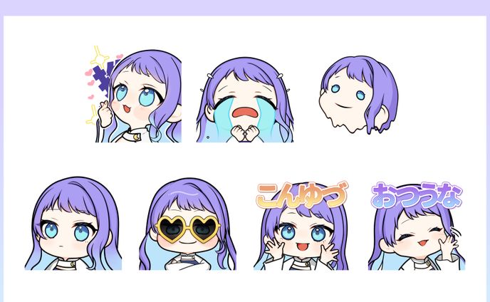 Twitch スタンプ　雪月みき