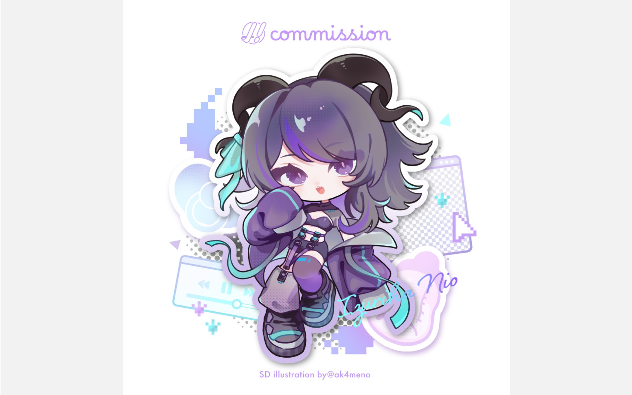 出灰ニオ様 / SDイラスト-1