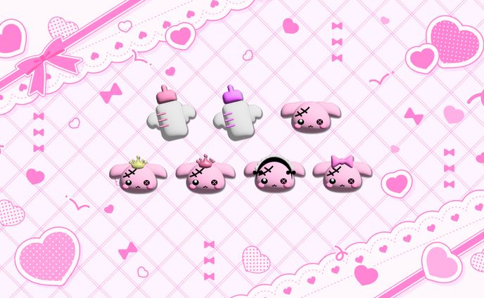 3D風　バッジ　サンプル