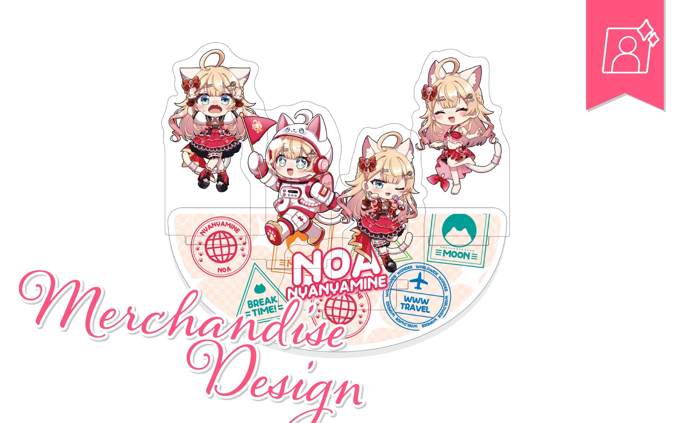 [グッズデザイン]猫々嶺のあさま-1