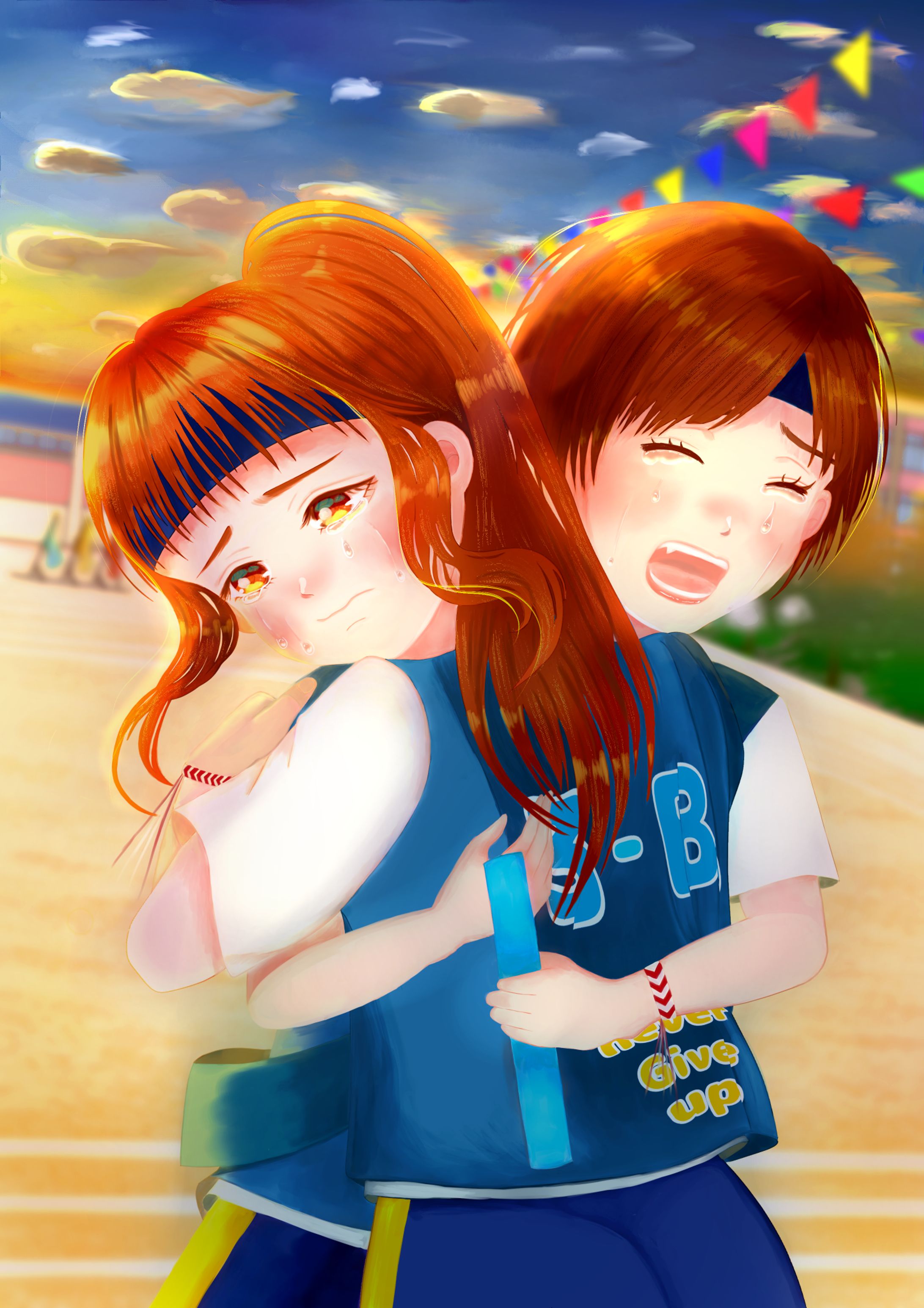 「ラストリレー」イラストアカデミア シチュエーションイラストコンテスト 応募作品-1