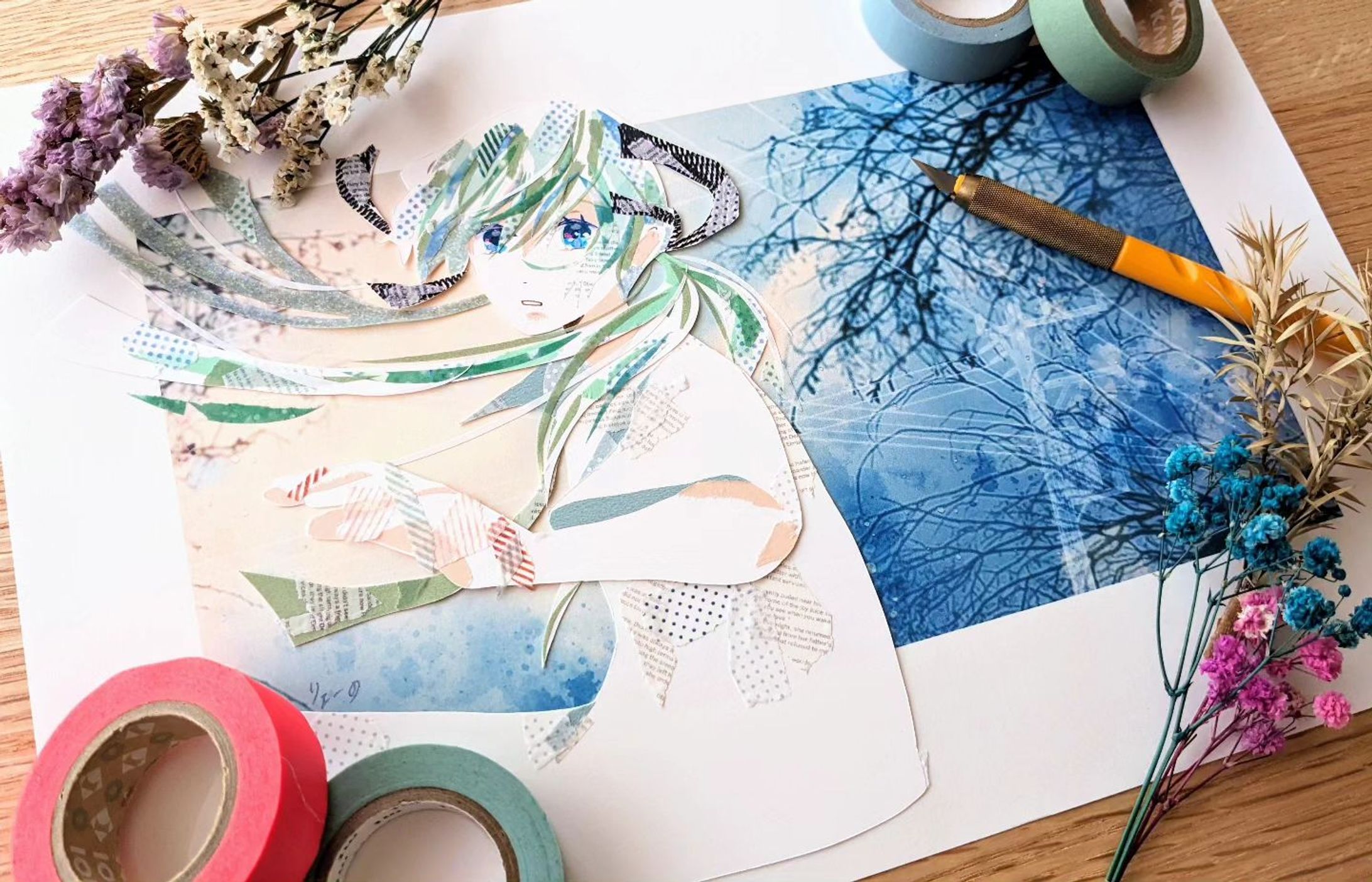 100曲ボカロ絵チャレンジ「ほんの少しのさよなら」-1