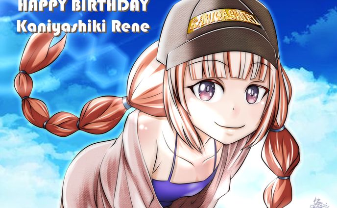 Vtuber　蟹屋敷レネ　誕生日イラスト