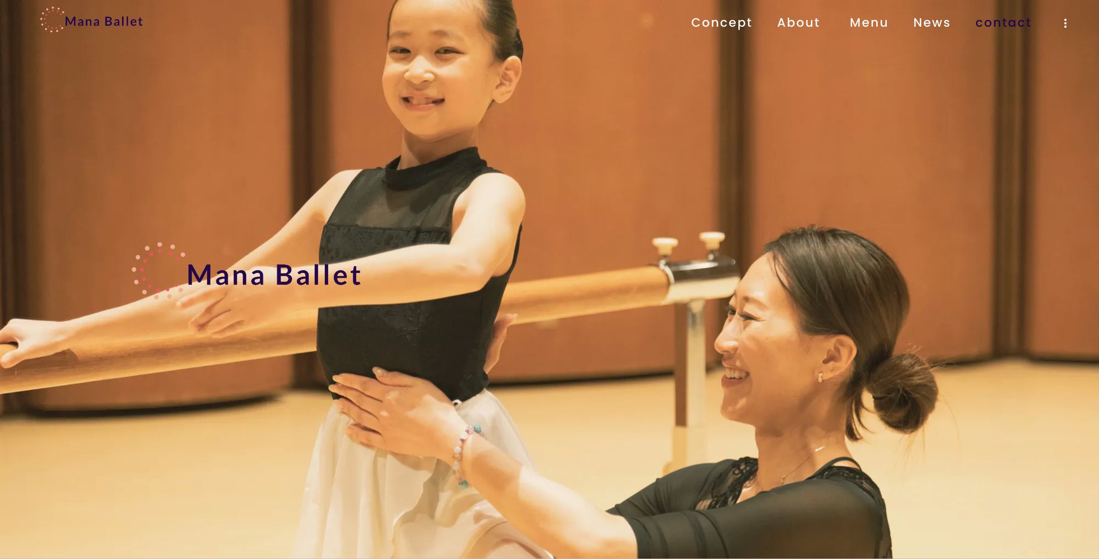 【実績紹介】mana ballet様Hp作成-1
