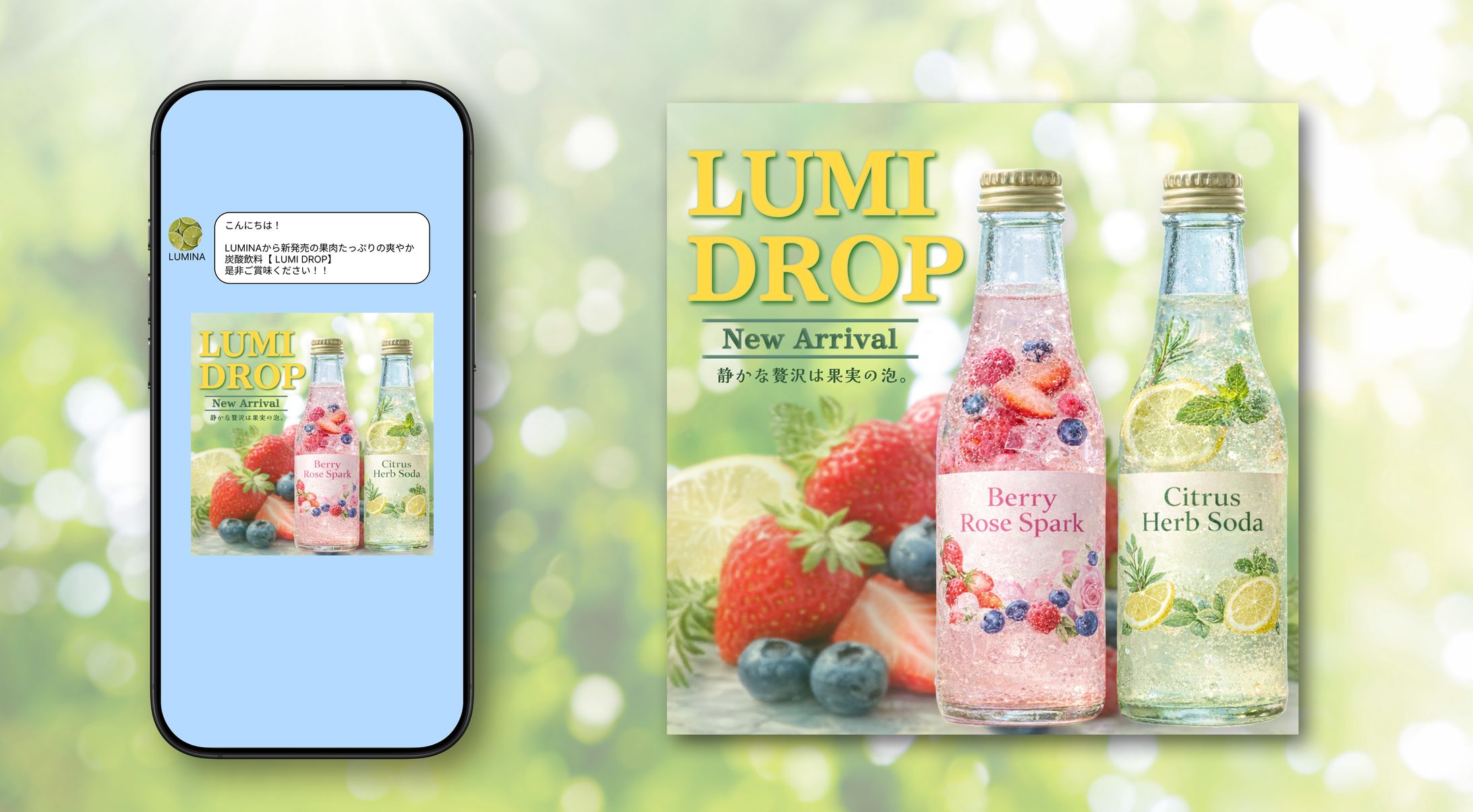 LUMI DROP　新商品ビジュアル｜バナーデザイン-1