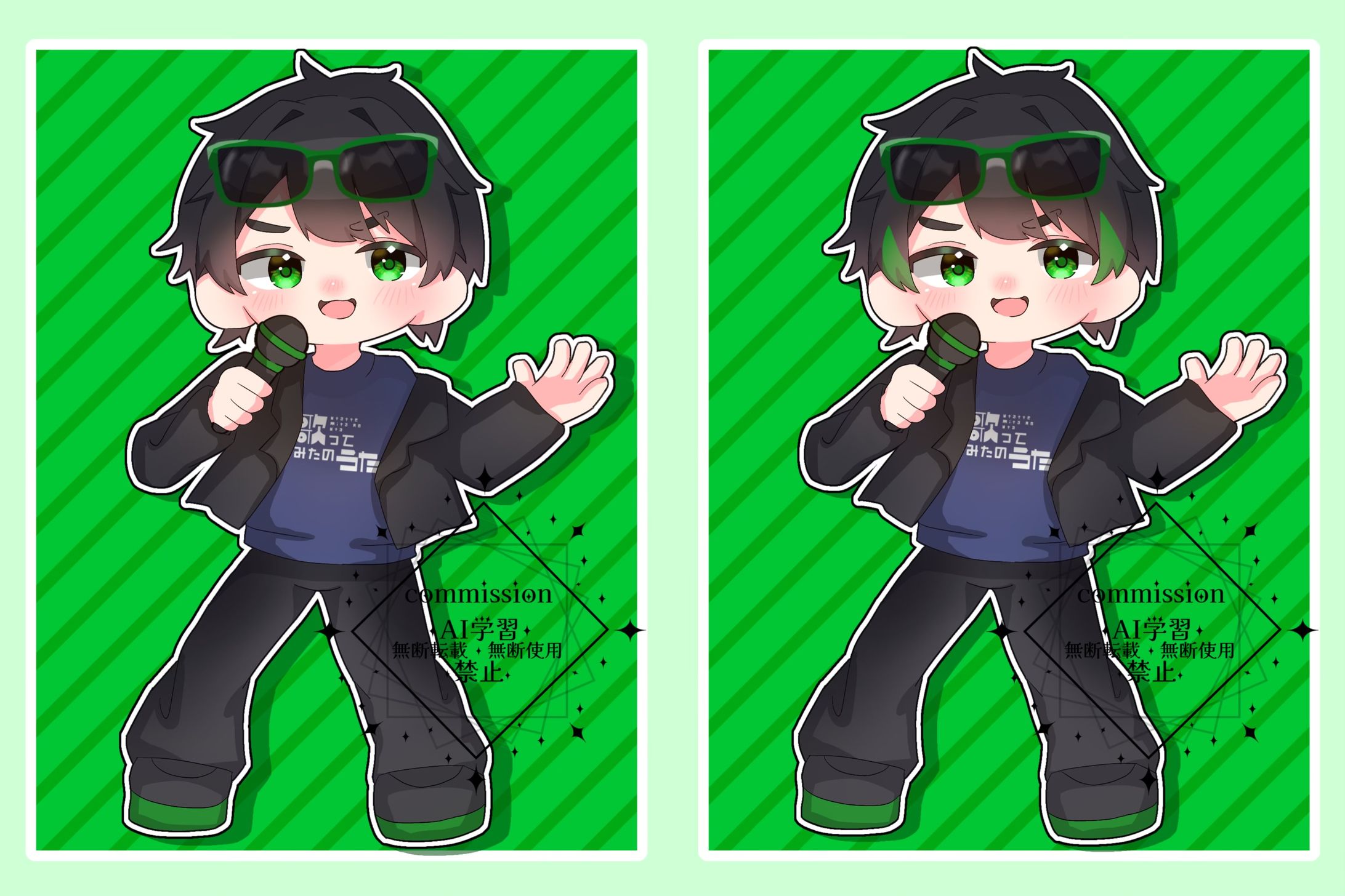 ミニキャラ全身+髪色差分 /宵咲 様-1