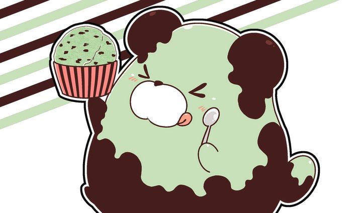 チョコミントアイスクマー