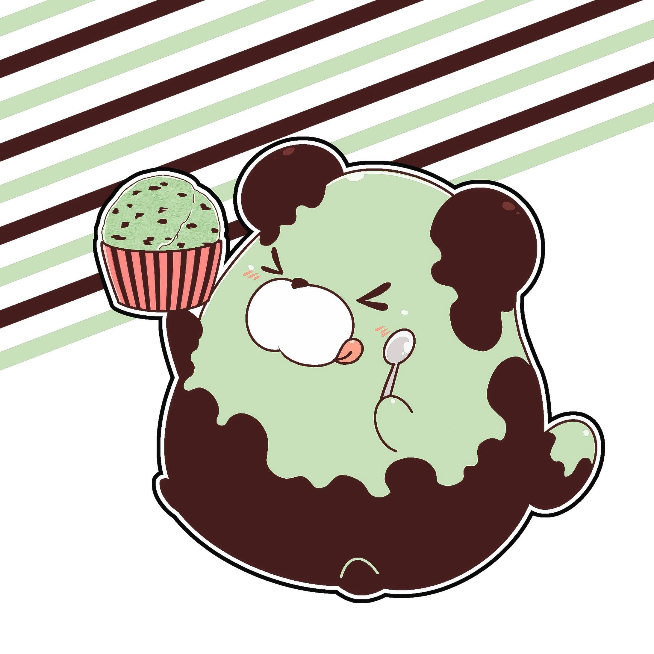 チョコミントアイスクマー-1
