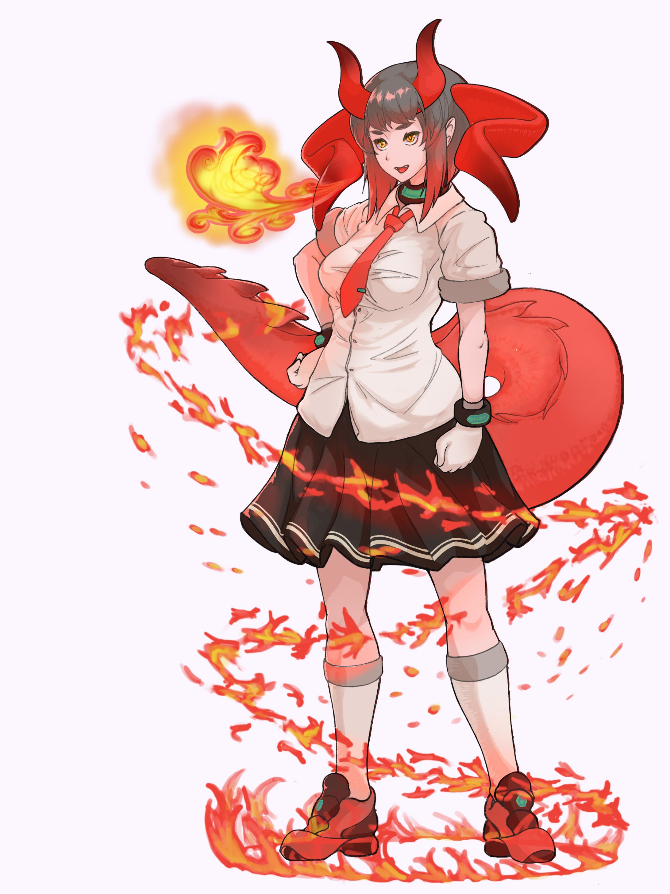 全身立ち絵＠火竜娘-1