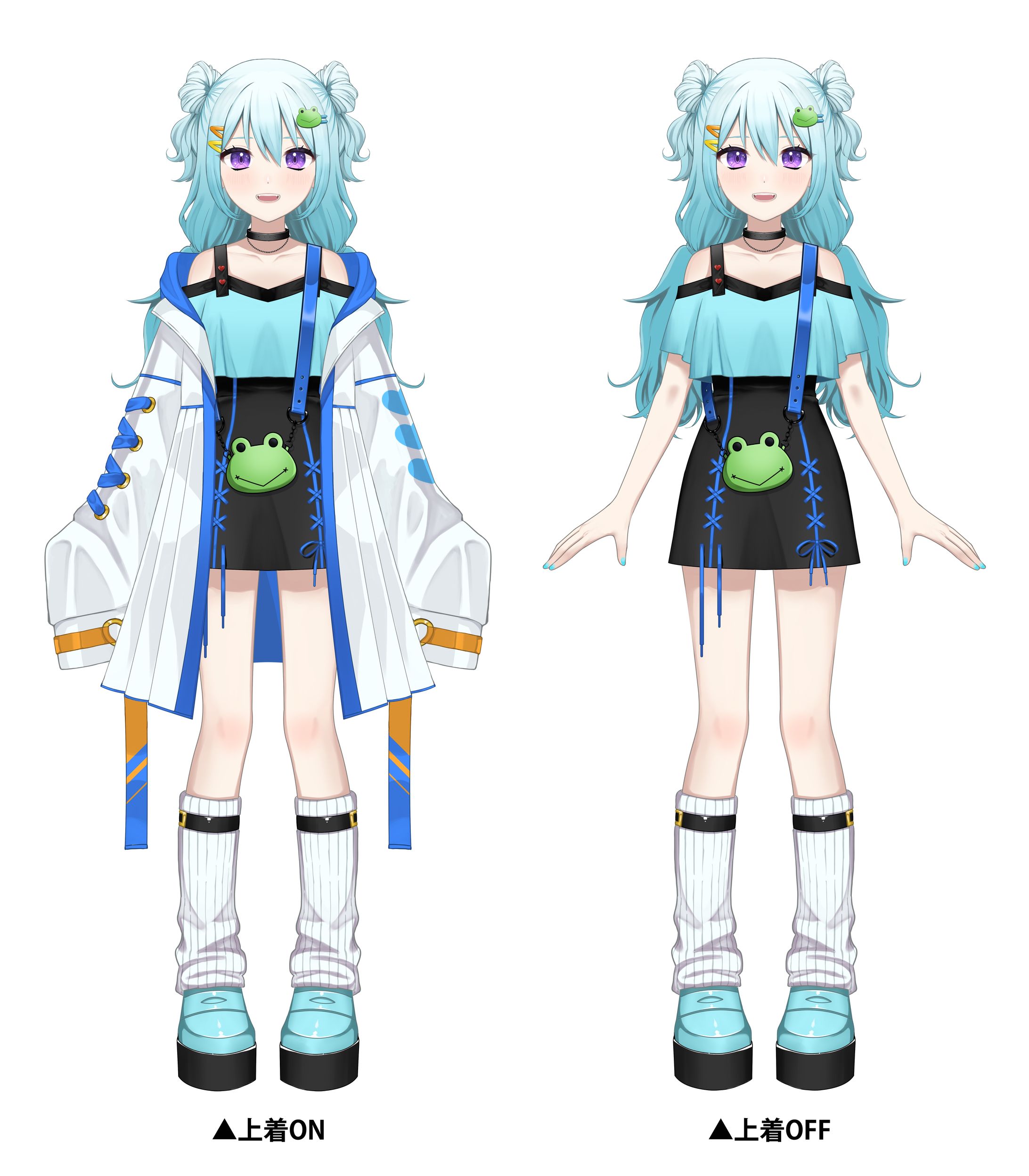 青葉サキ様(TeamYAMASA)キャラクターデザイン・モデリング-1