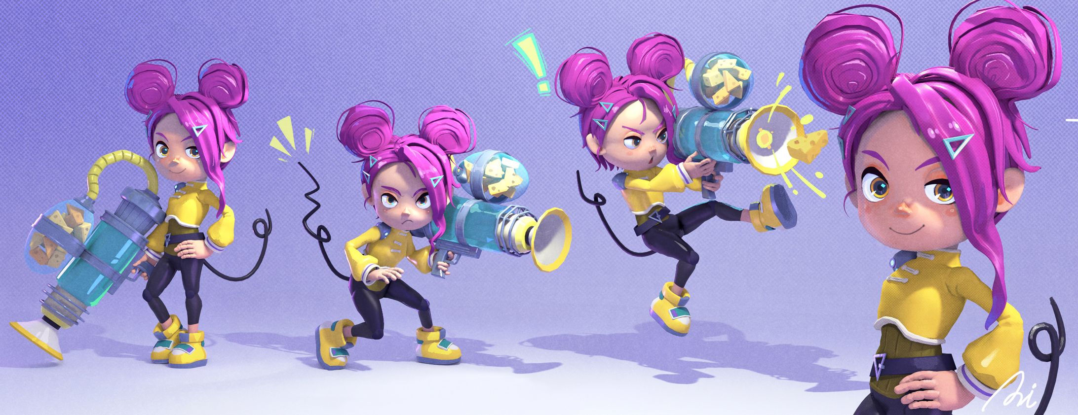 【個人制作】3D / 2Dイラスト-1