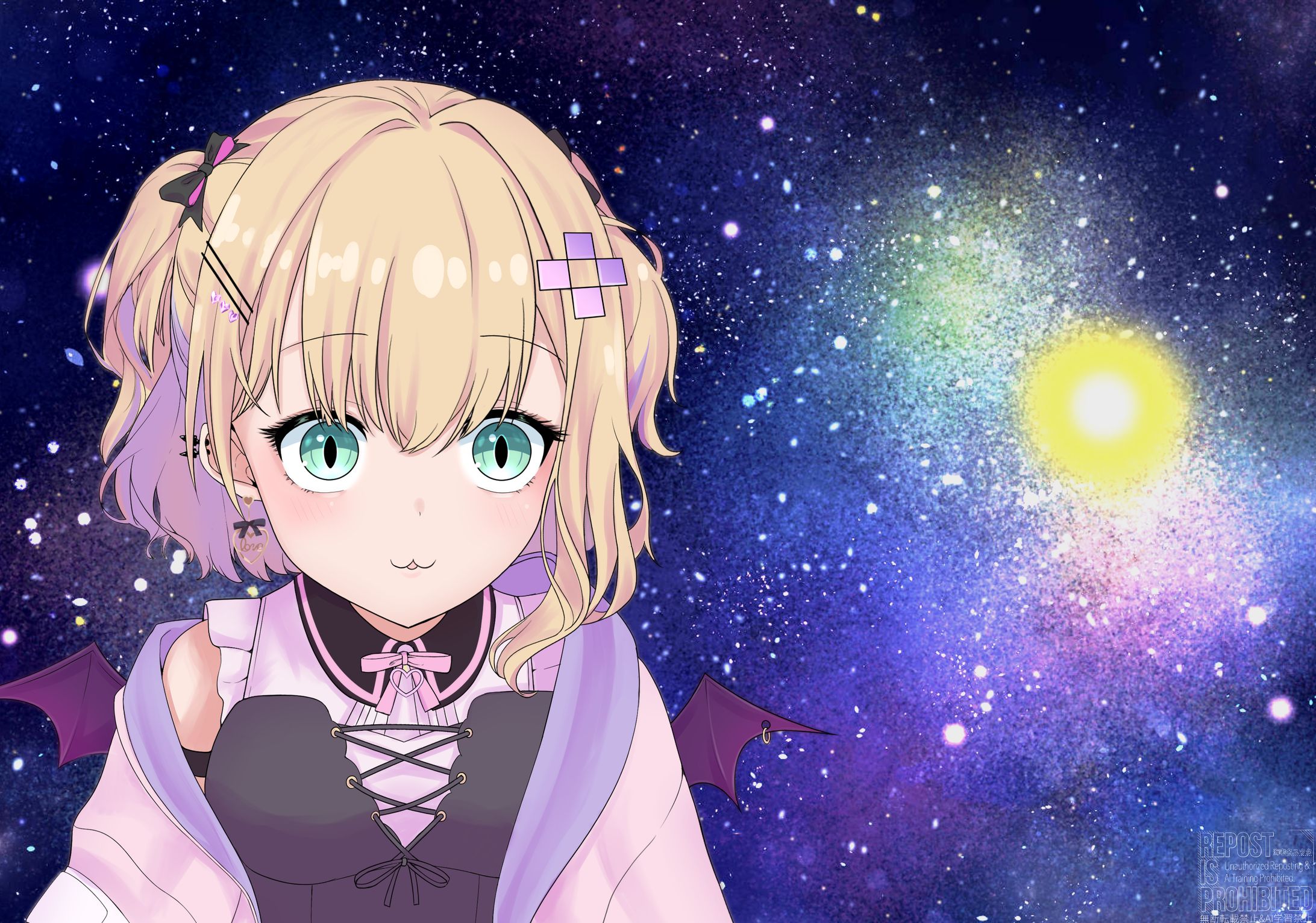 宇宙猫になってる胡桃のあさん-1