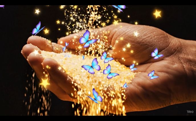 VEO3 AI生成動画（砂）