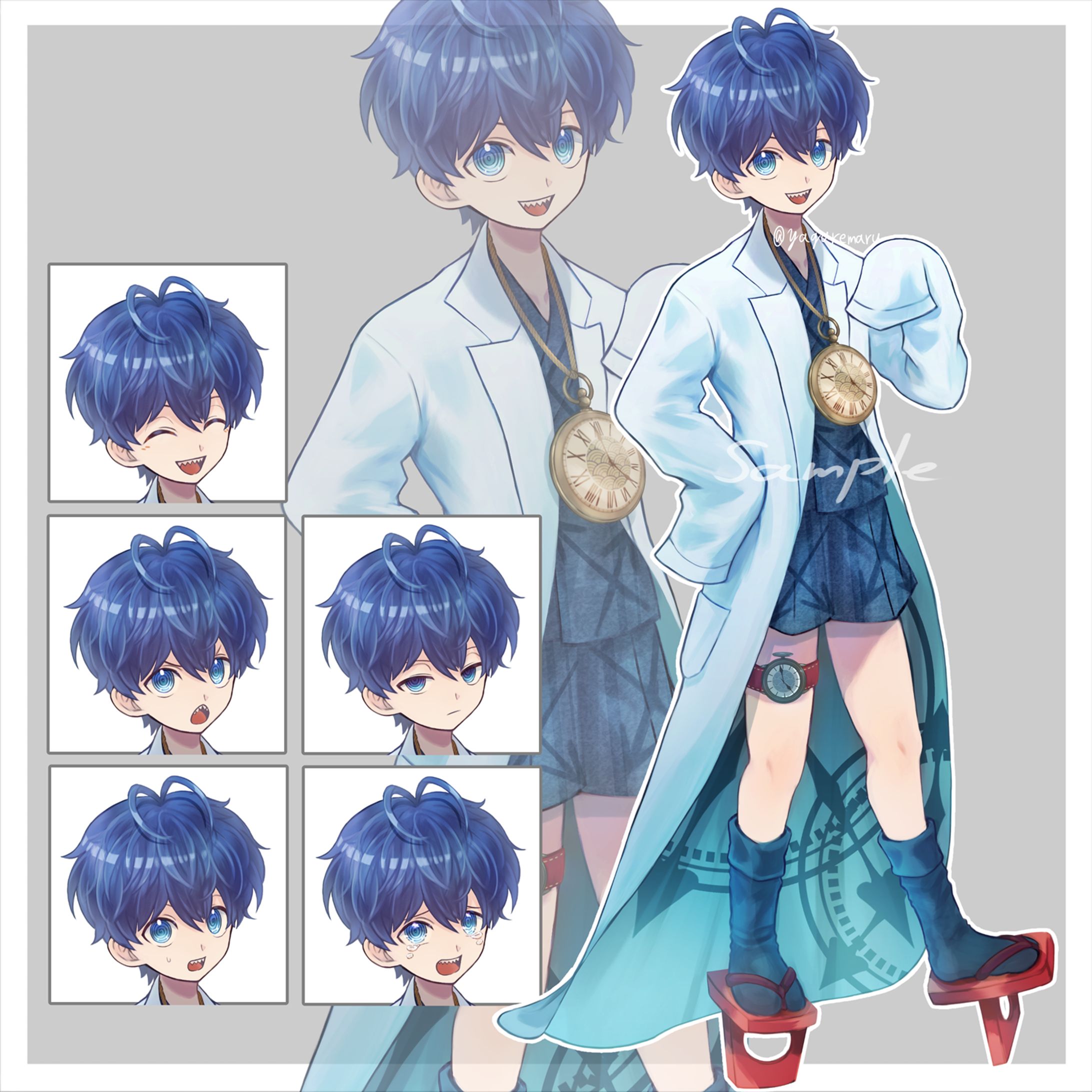 白衣の少年の立ち絵-1