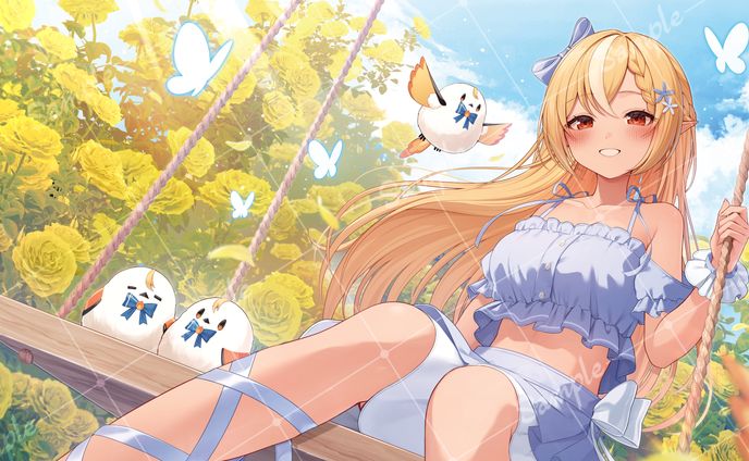 【ファン主催企画】不知火フレア様 応援広告イラスト