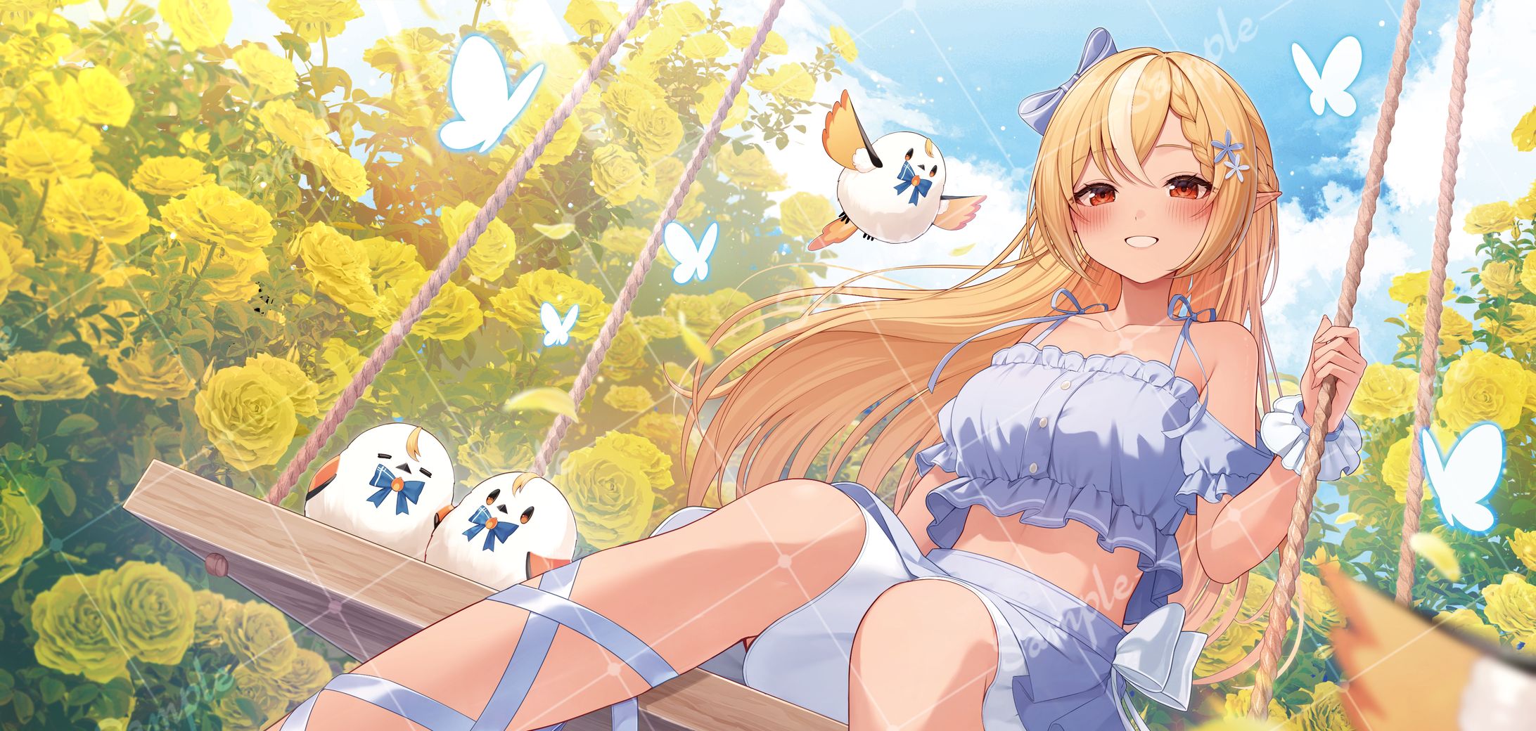 【ファン主催企画】不知火フレア様 応援広告イラスト-1