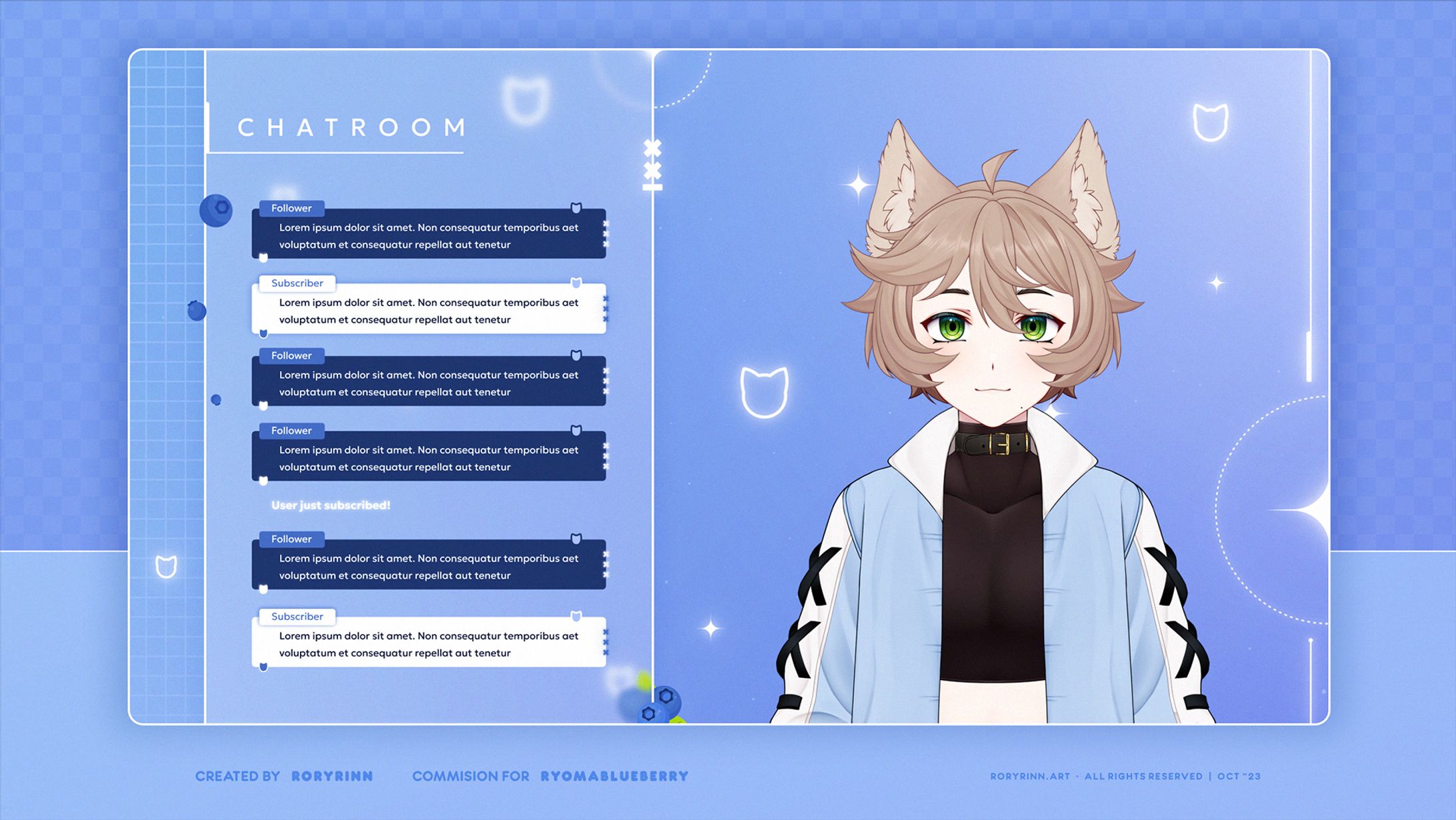 Ryomablueberry | Overlay and chat widget-1