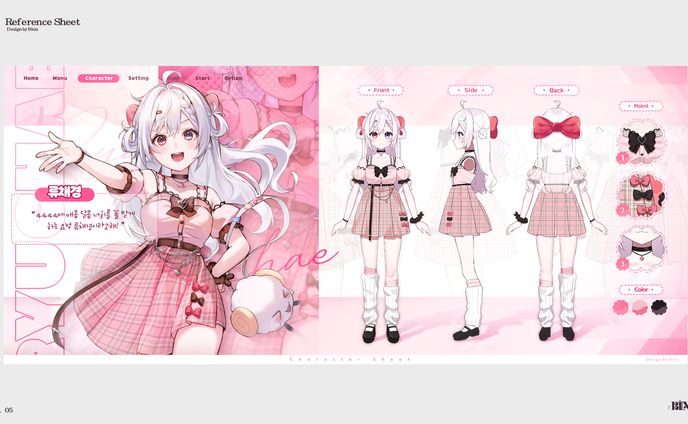 pngtuber、reference sheet
