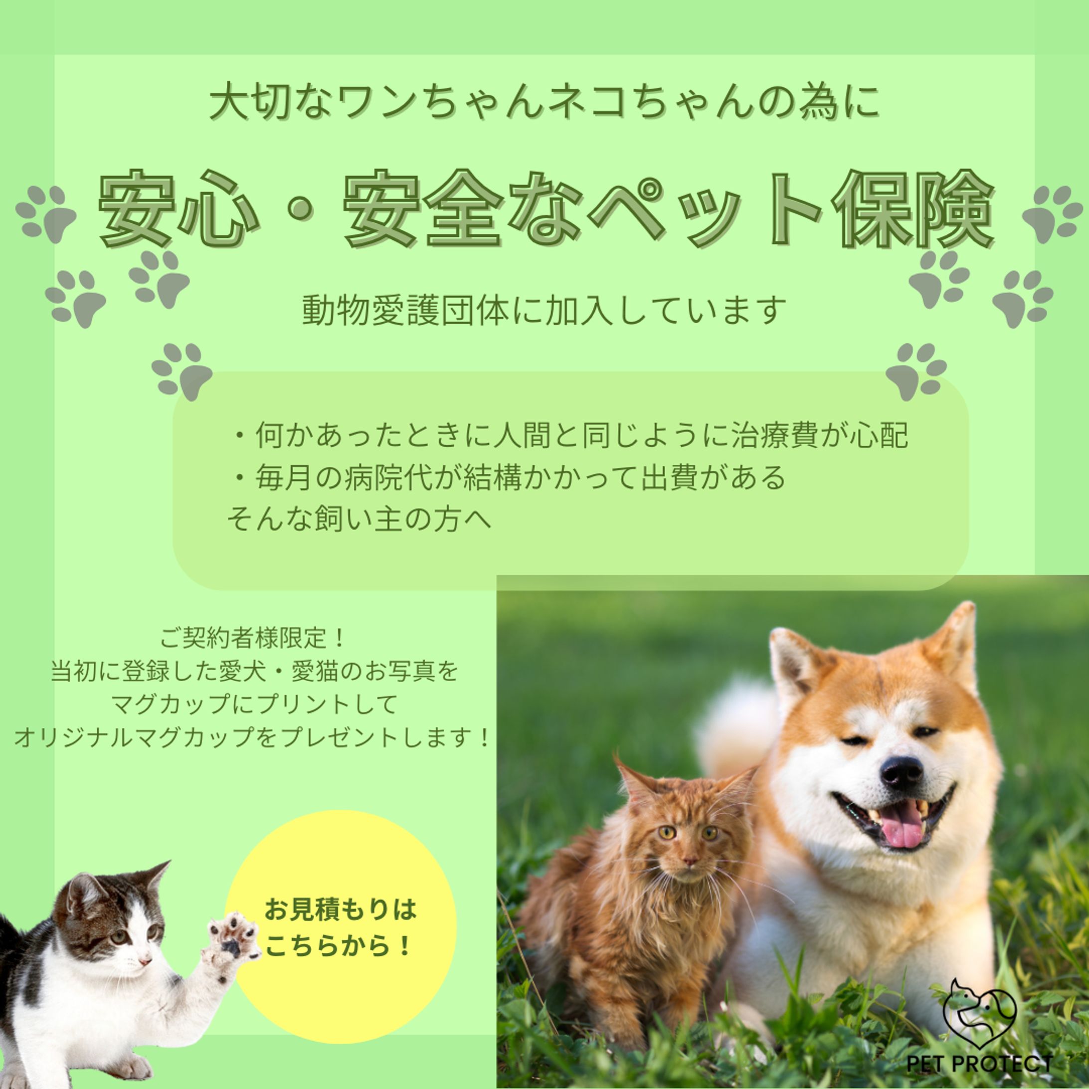 【Her Tech 架空案件】ペット保険加入誘導バナー-1