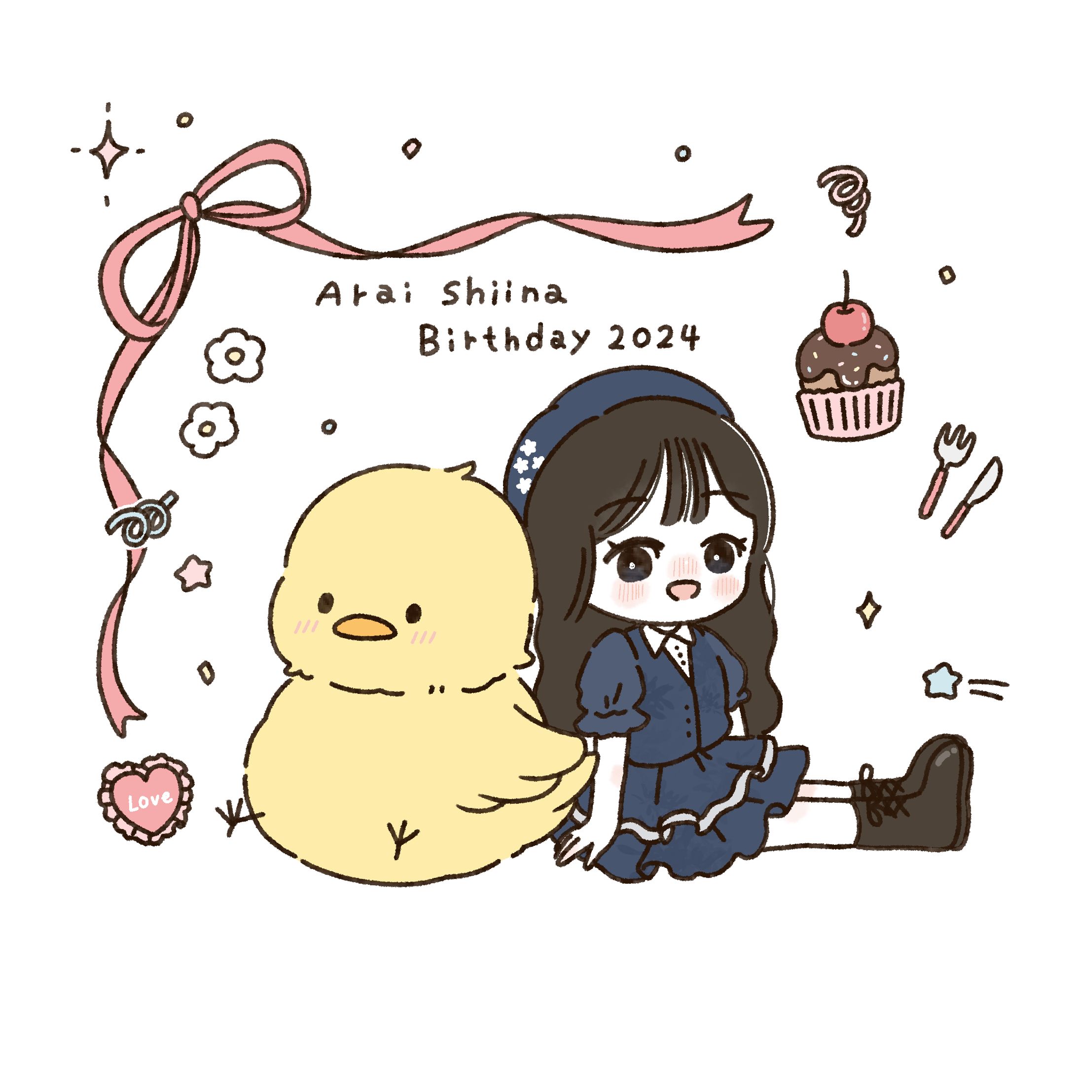 elsy | 新井椎夏 生誕祭イラスト-1