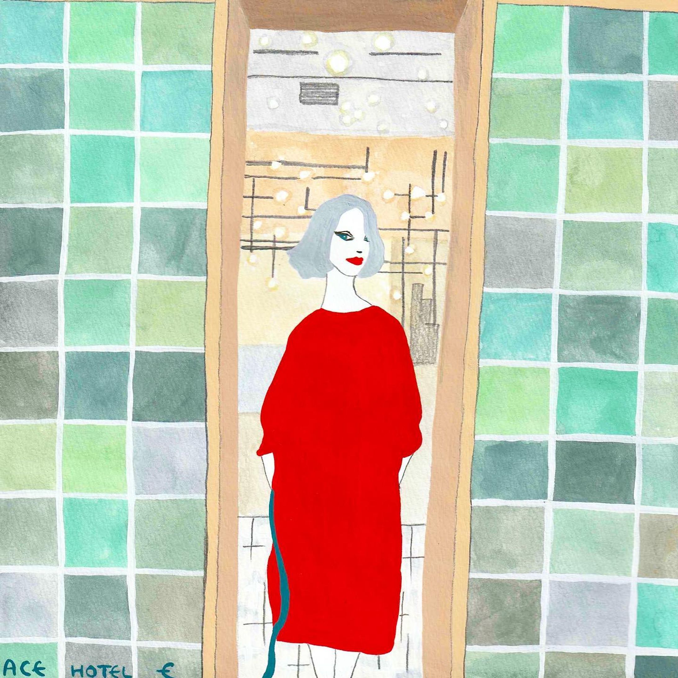 ー
Turn On The Light 💡 1 
Ace Hotel Kyoto

#lightingdesigner #watercoloursketch #aclyricpainting #follow #designhotels #illustration_daily #fashionillustrationoftheday #fashionmagazines #acehotel #warmcolors #kyototrip #artposters #ランプ #ランプシェード #雑誌 #イラストレーション #ファッションイラスト #京都カフェ #新風館 #水彩画イラスト #灯 #挿絵 #ワンピースコーデ #赤リップ #ボブヘアアレンジ #隈研吾-1