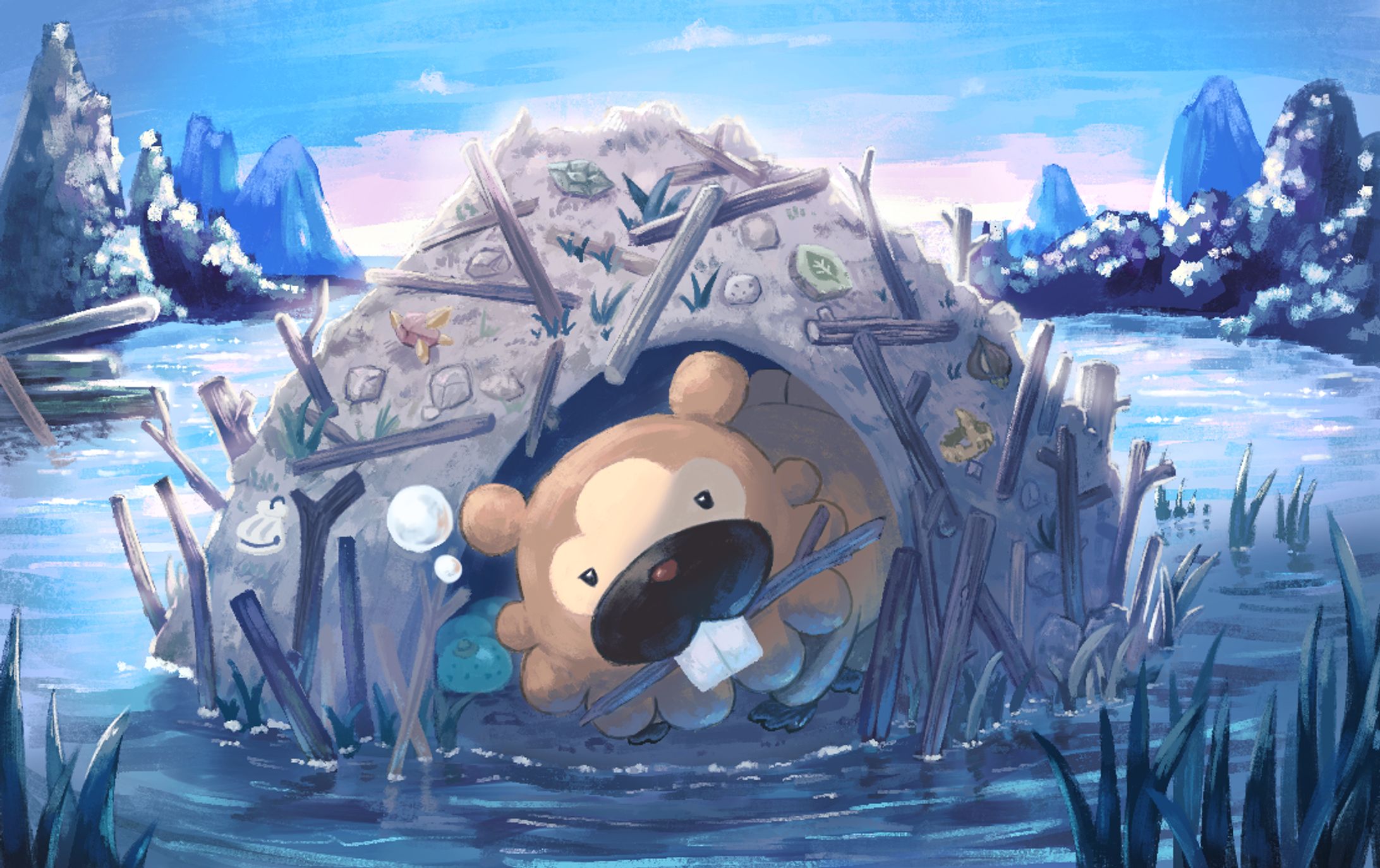 2024年ポケモンカードイラストコンテスト「ビッパ」-1