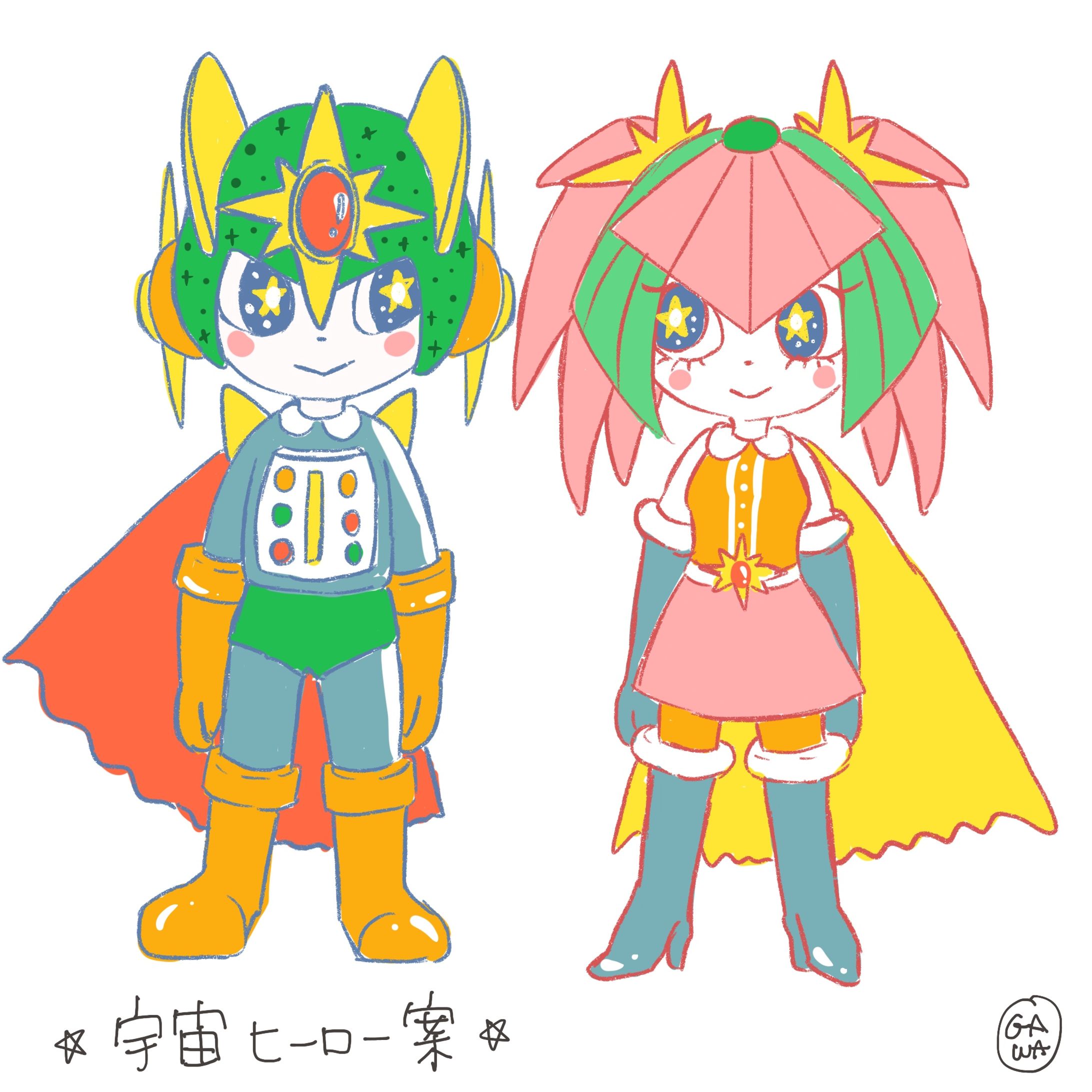 キャラデザ　ラフ-1