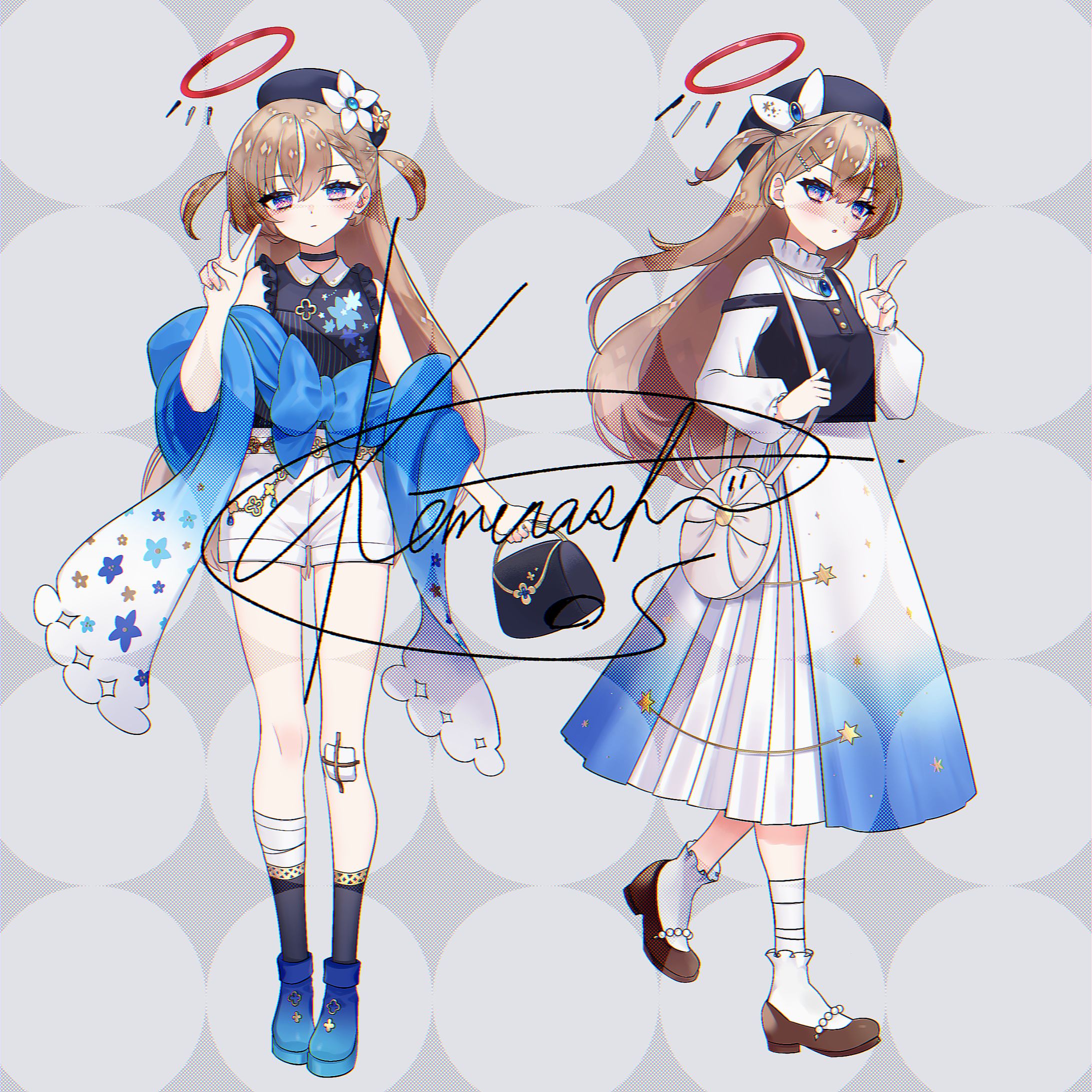 【OC】アクスタ用イラスト2点-1